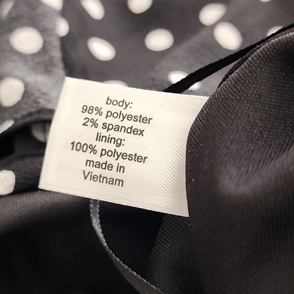 Lane Bryant Plus Size Black Polka Dot Ruffle Jumper Jumpsuit Dress 16 new - Picture 11 of 12